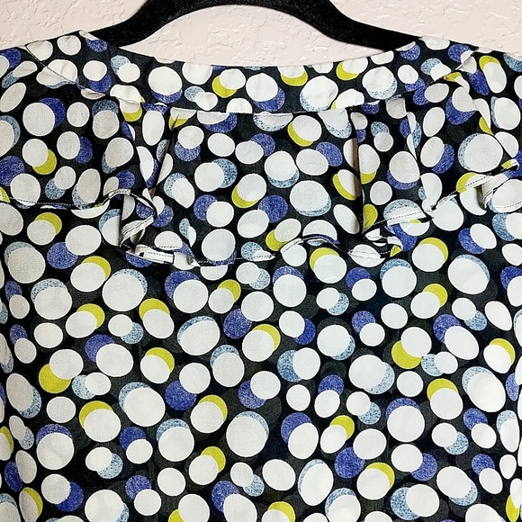 Anthropologie Portrait of a Girl pockadots blouse - Picture 4 of 7